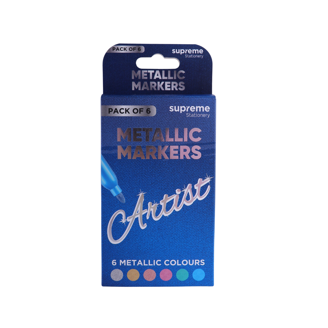 PERMANENT MARKERS 6PC METALLIC (PM-0581)