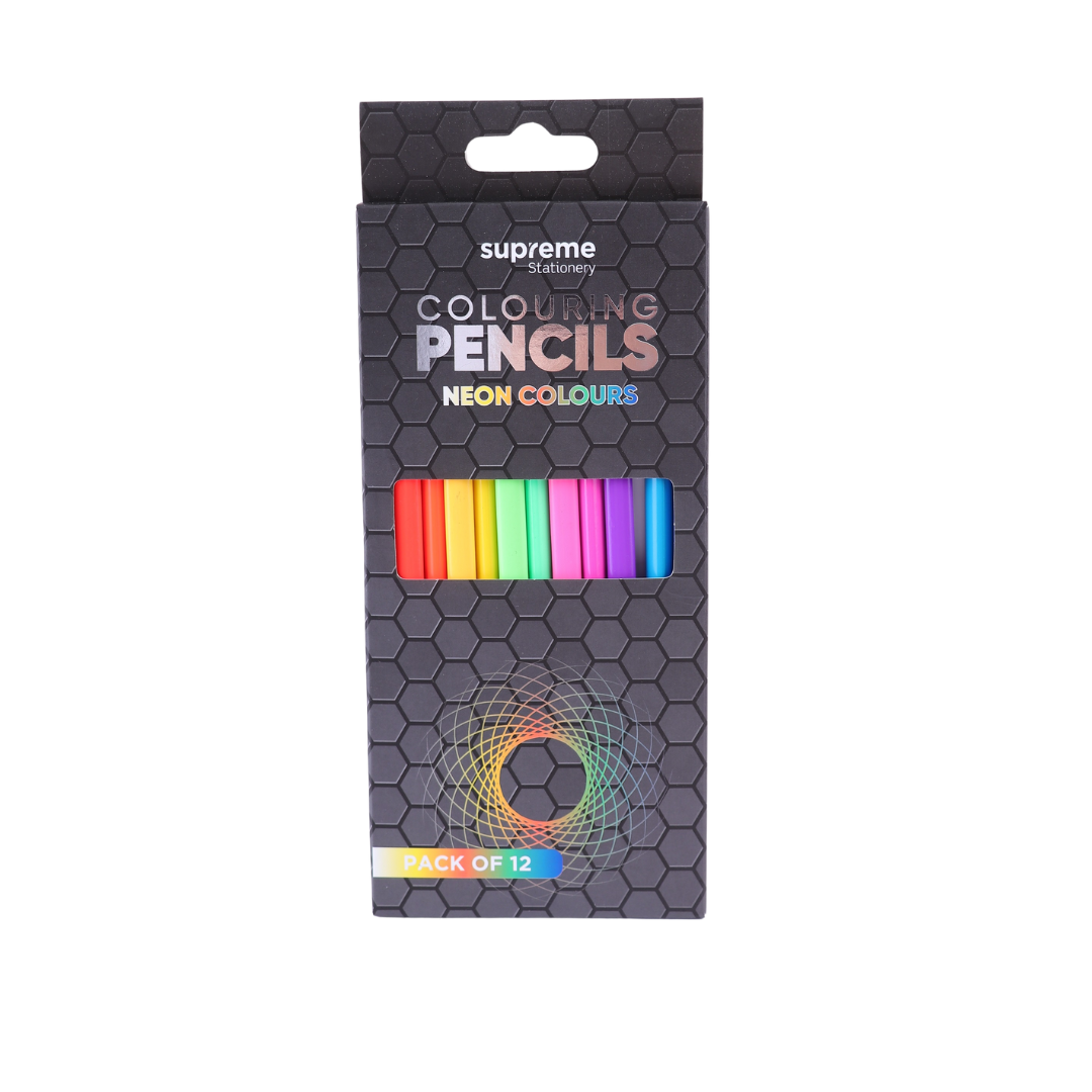 COLOURING PENCILS 12PC NEON (CP-0611)