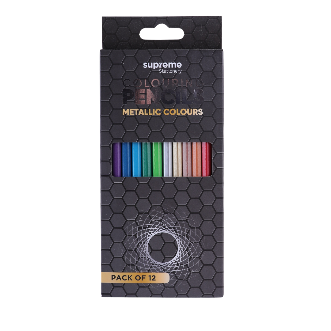 COLOURING PENCILS 12PC METALLIC(CP-0642)