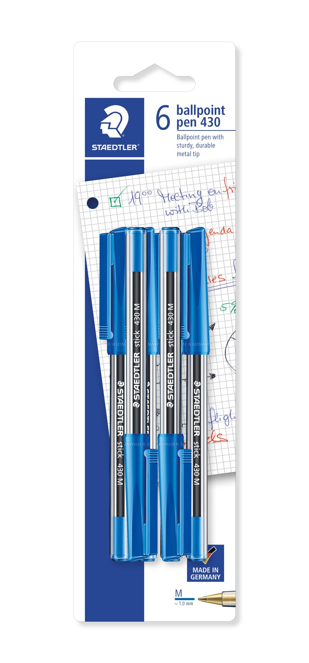 STAEDTLER PENS BLUE 6PK (430M3BK6D)