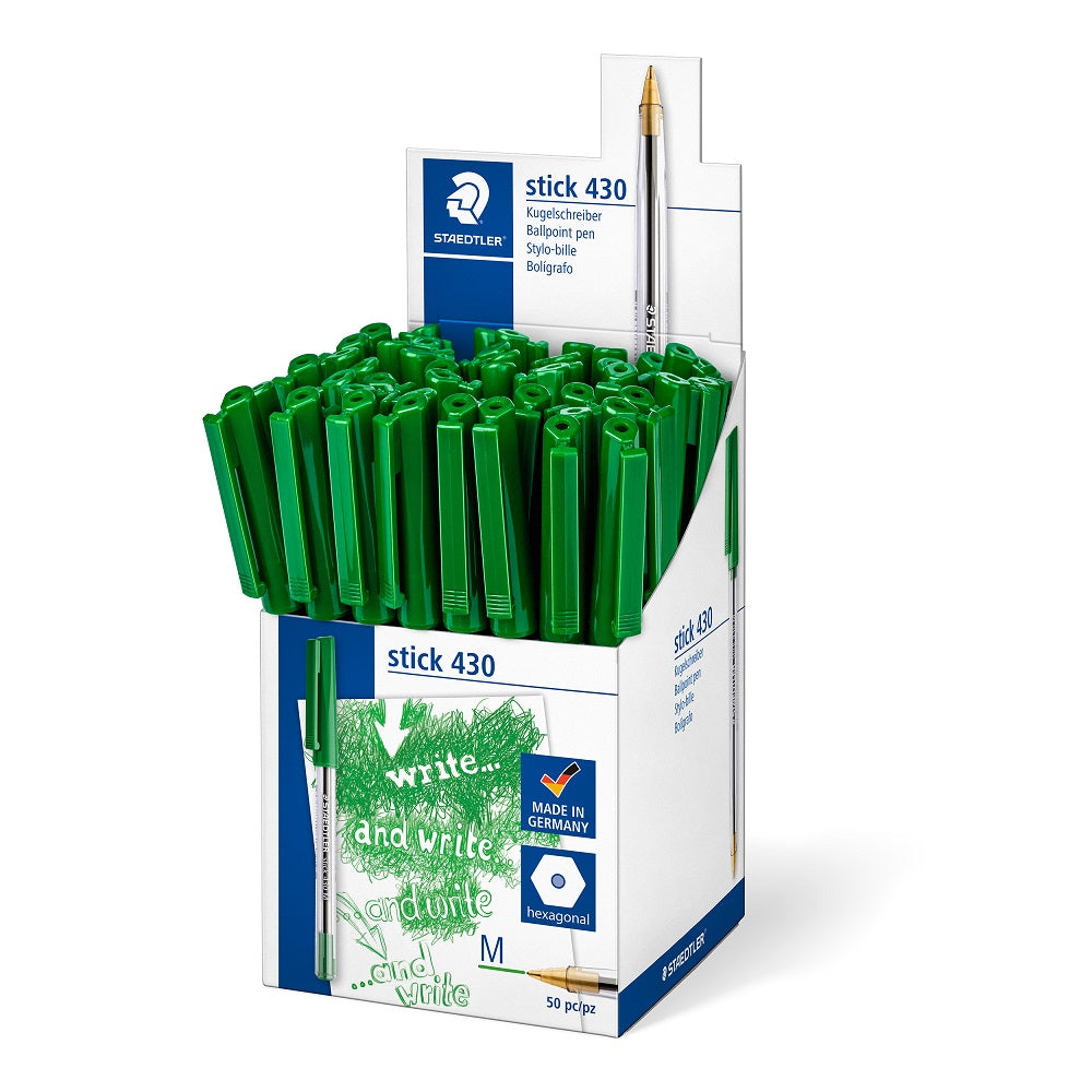 STAEDTLER PENS GREEN 50PK (430 M5 CP50)