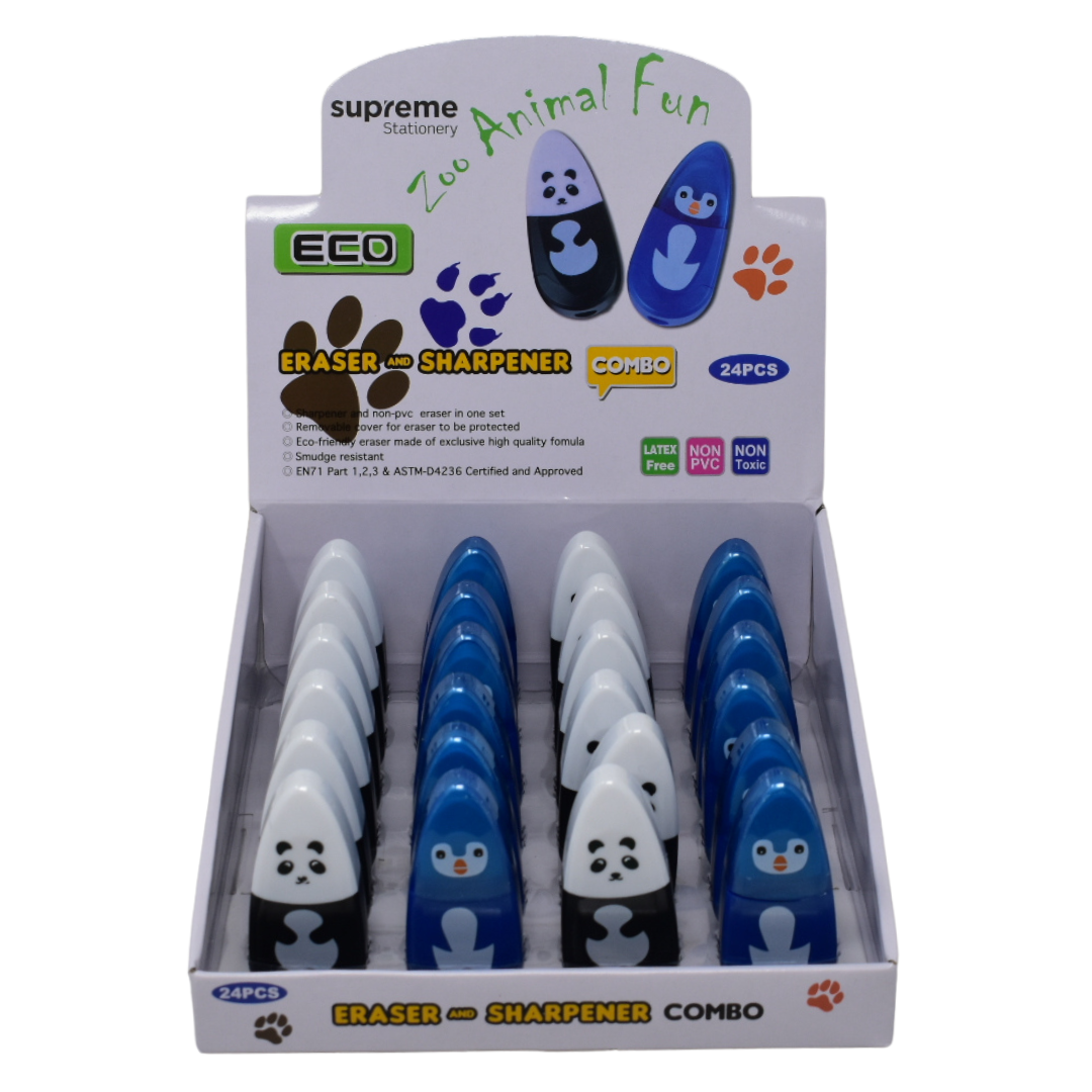 SHARPNER/ERASER COMBO ANIMAL (ER-09402)