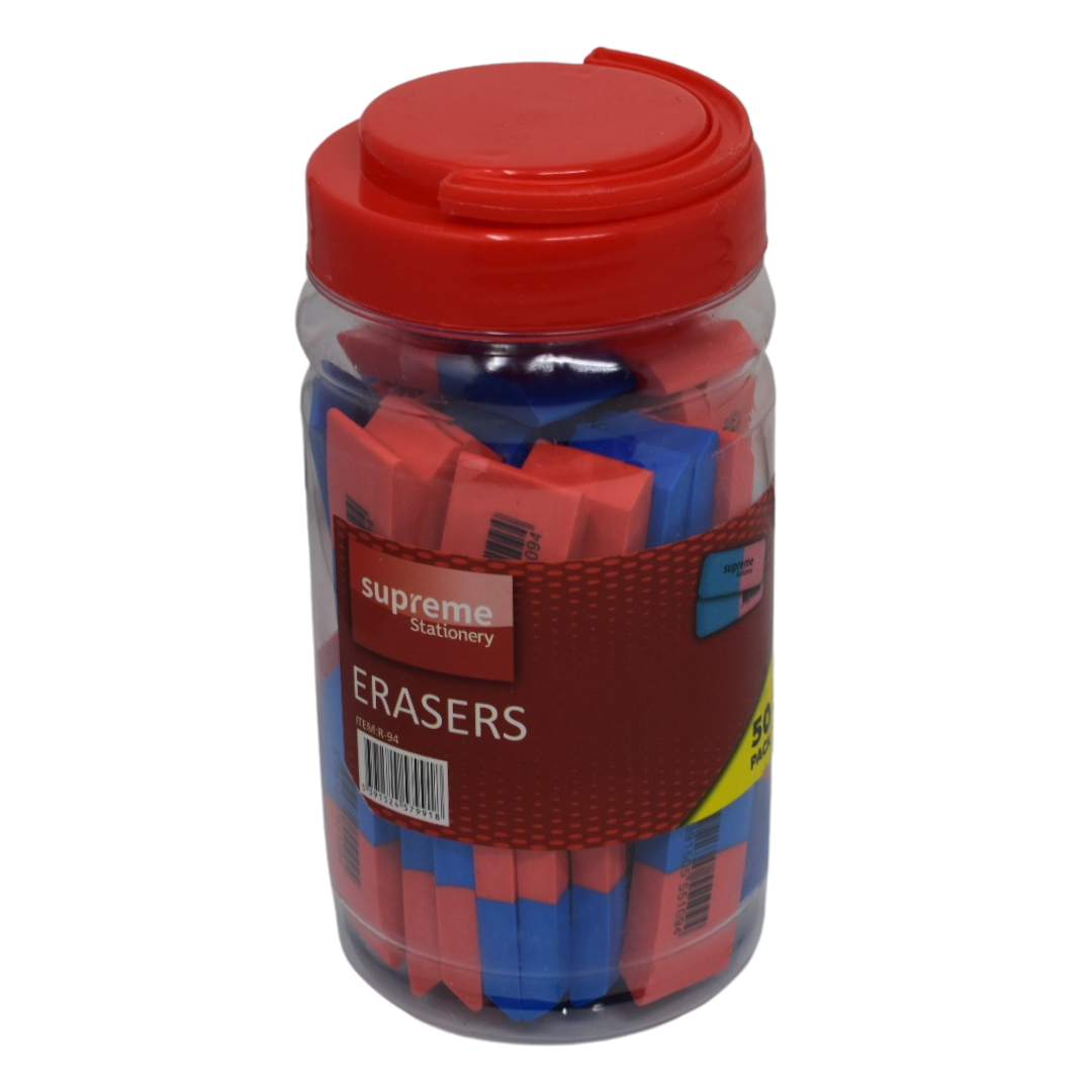 ERASER PENCIL/INK 50PK TUB (R94)