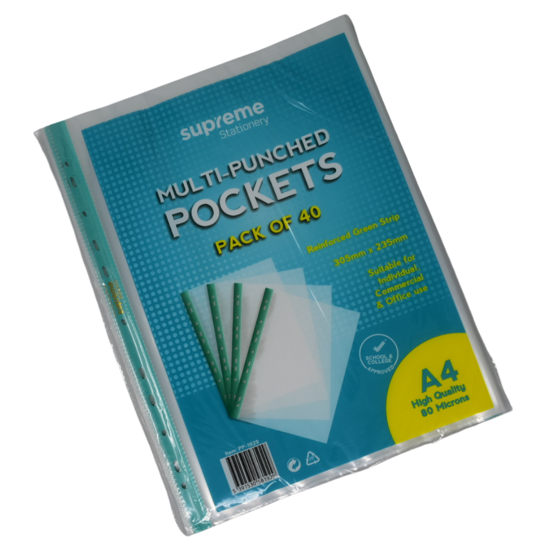 POLYPOCKETS A4 40PK 80 MICRON (PP-1929)