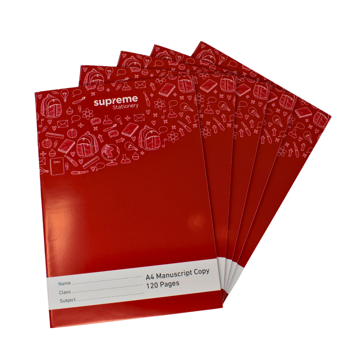 MANUSCRIPT COPY A4 120PG RED (MB-0578)