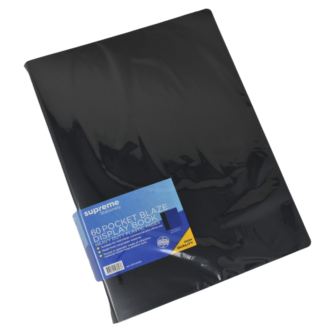DISPLAY BOOK 60 POCKET BLACK (QF6-6936B)