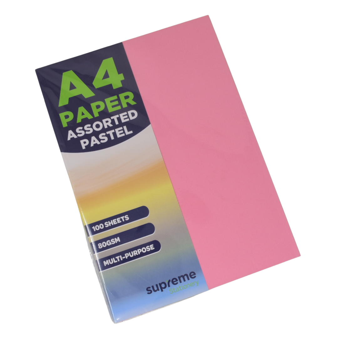 PAPER A4 ASSORTED PASTEL 100PK (P-7164)
