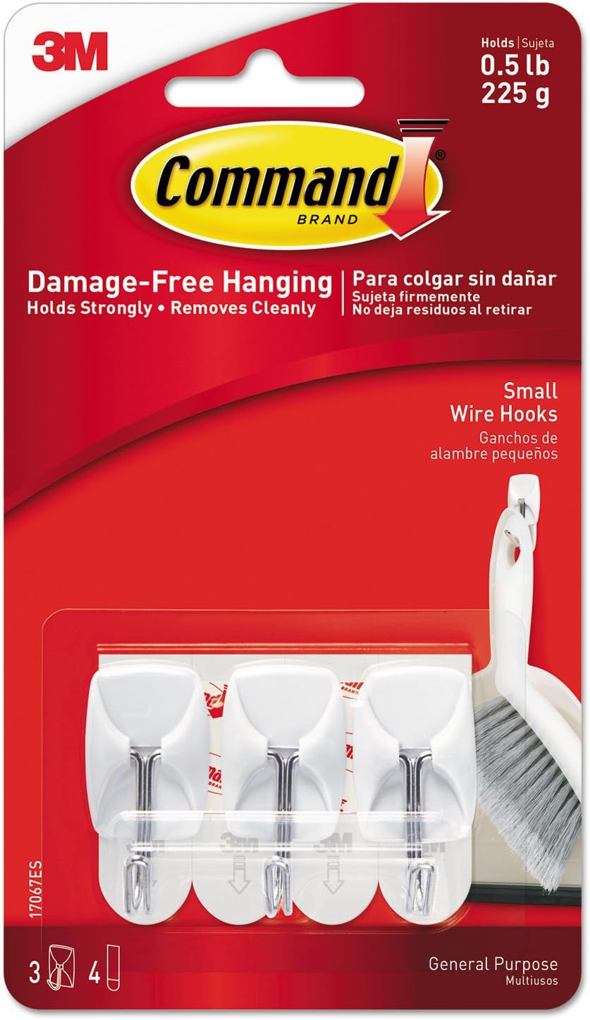 COMMAND 3PK KITCHEN WIRE HOOKS (17067)
