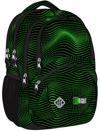 BACKPACK ST 17IN GREEN HALFTONE (BP05)