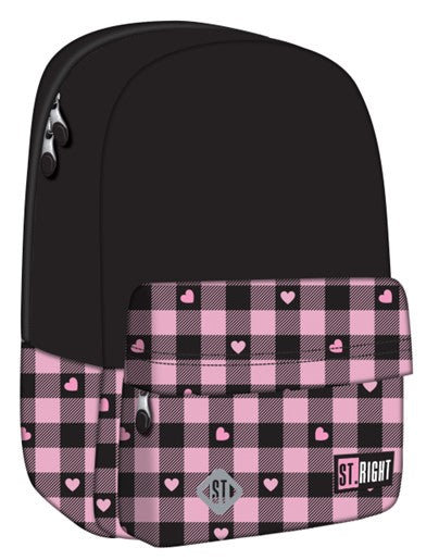 BACKPACK ST PINK CHECKERED (BP-33)