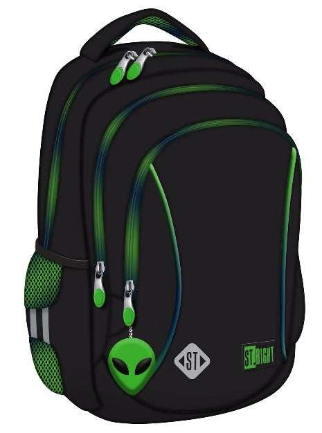BACKPACK ST 15IN GREEN ALIEN (BP-26)