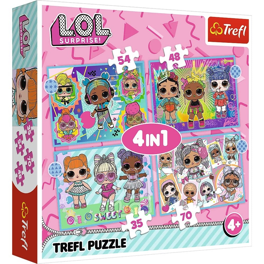 TREFL 4IN1 JIGSAW LOL SURPRISE (93306)
