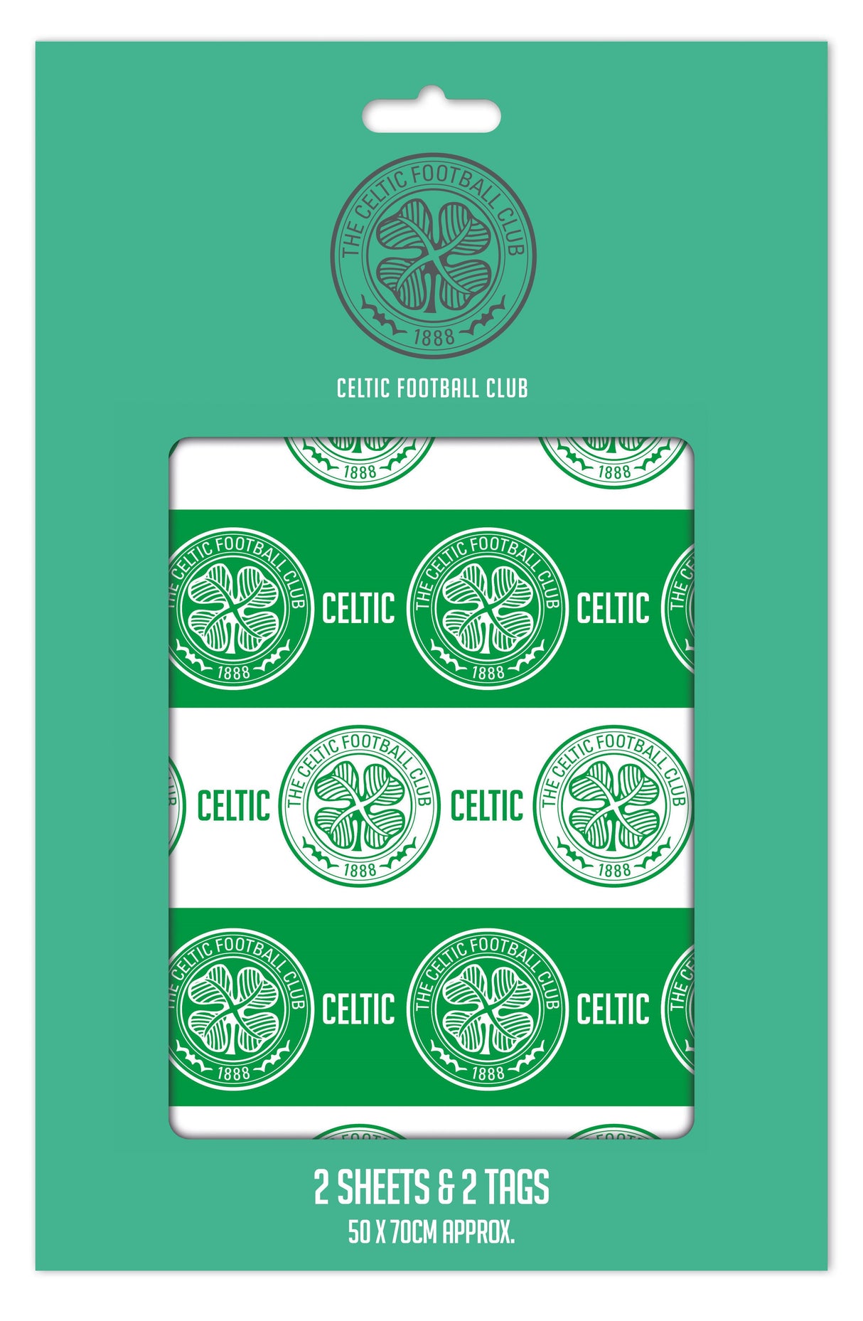 CELTIC GIFTWRAP 2 SHEET & TAGS (CEW001)