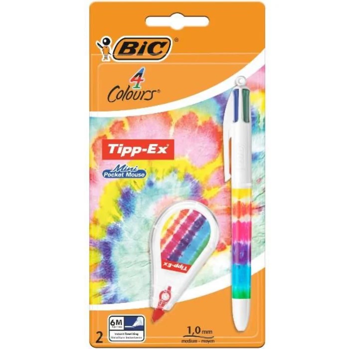 BIC TIE DYE 4 COLOUR PEN & MPM (304325)