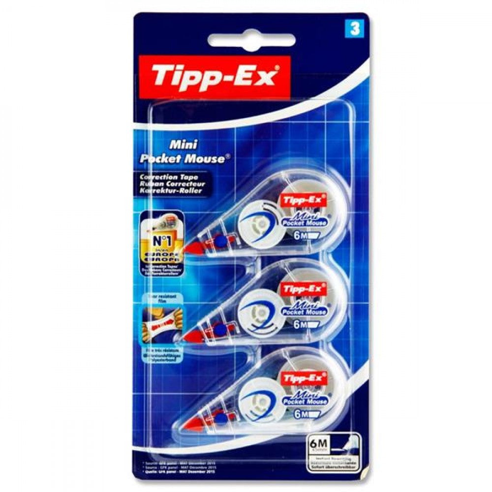 TIPPEX MINI POCKET MOUSE 3 PACK (304434)