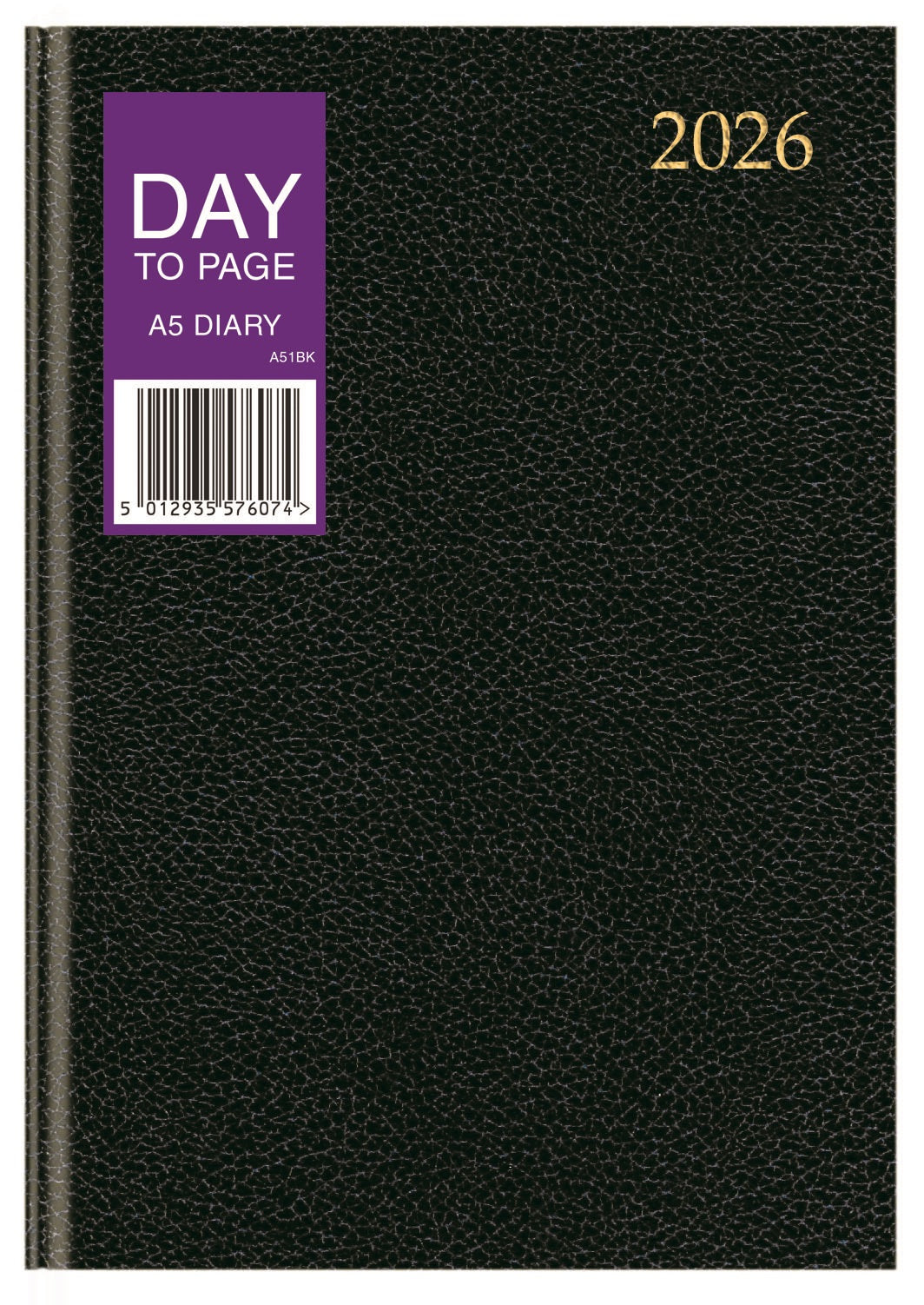DIARY 2026 A5 PAGE A DAY ASTD (26-TA51)