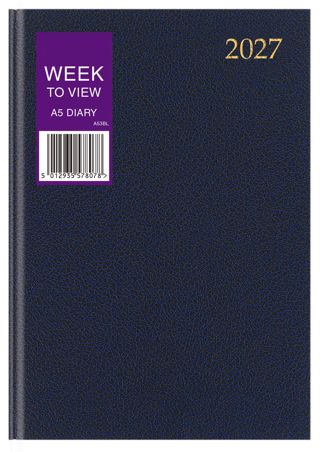 DIARY 2027 A5 WEEK TO VIEW AST (27-TA53)