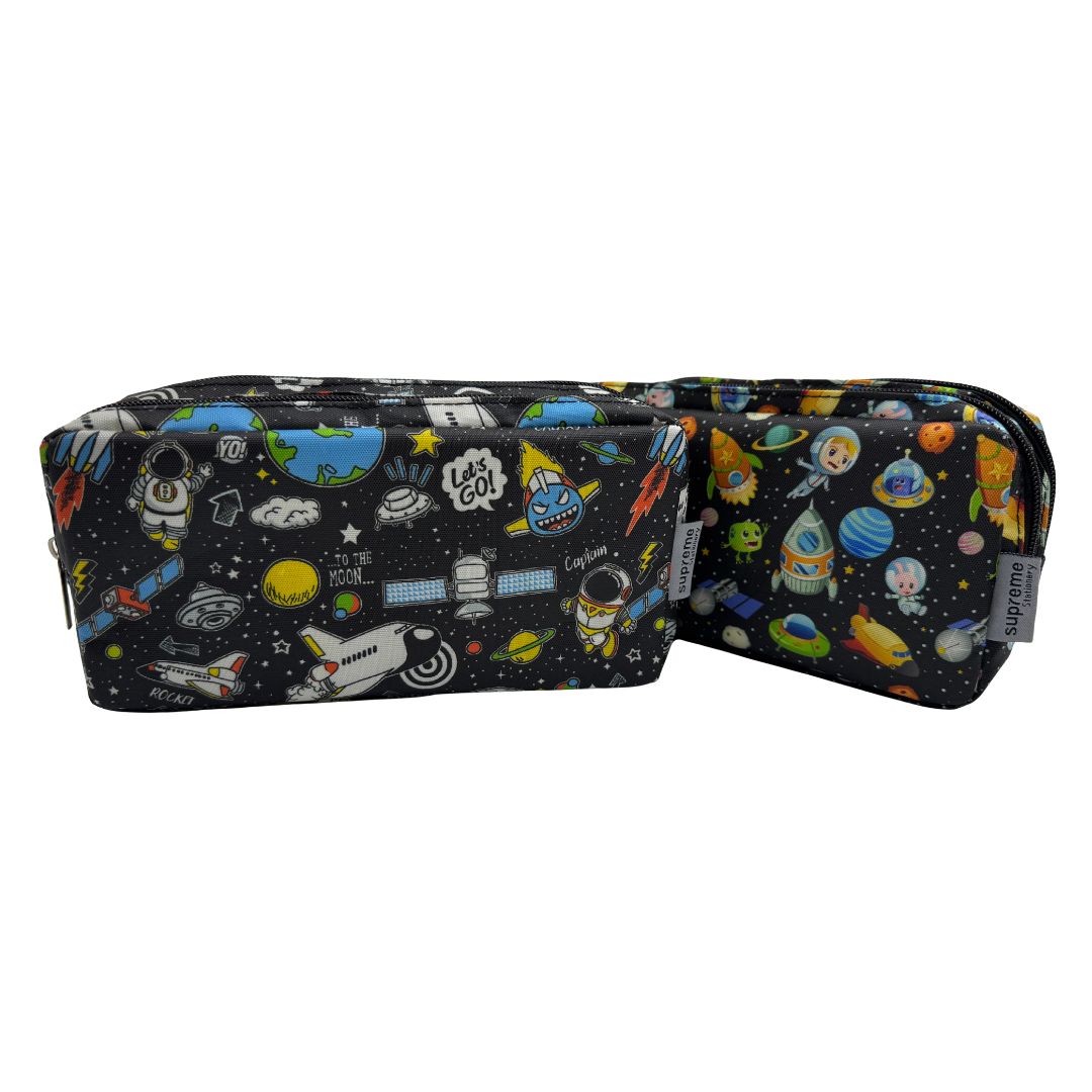 DOUBLE PENCIL CASE ROCKETS (PC-5654)