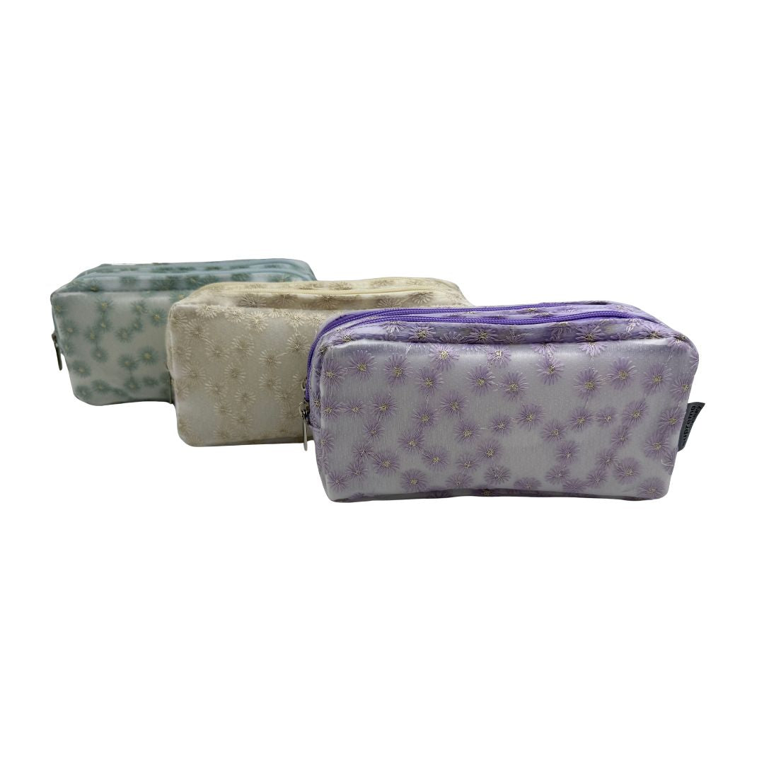 DOUBLE PENCIL CASE FROSTED FLR (PC-5647)