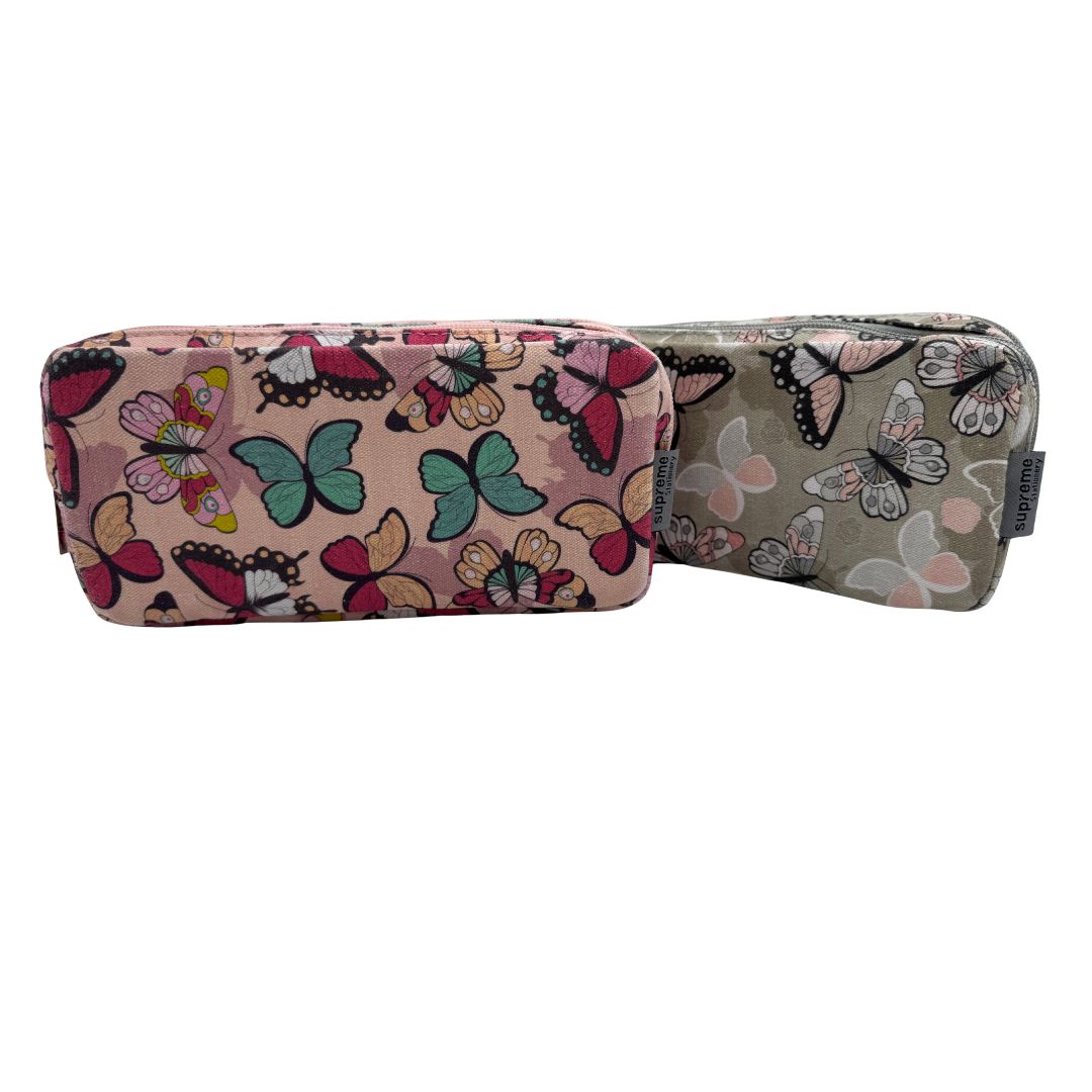 DOUBLE PENCIL CASE BUTTERFLY (PC-6002)