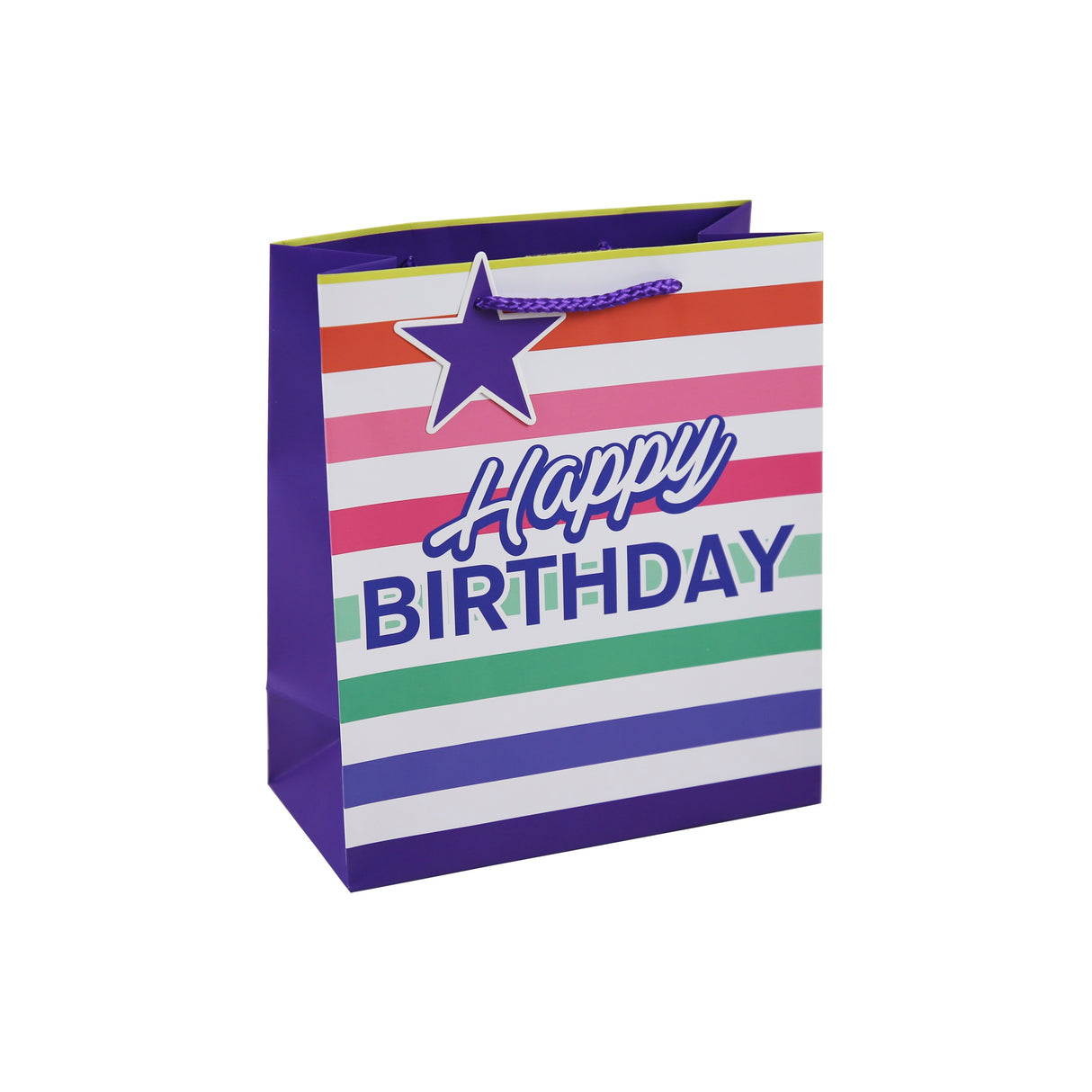 GIFT BAG HAPPY BIRTHDAY MED (33373-3C)