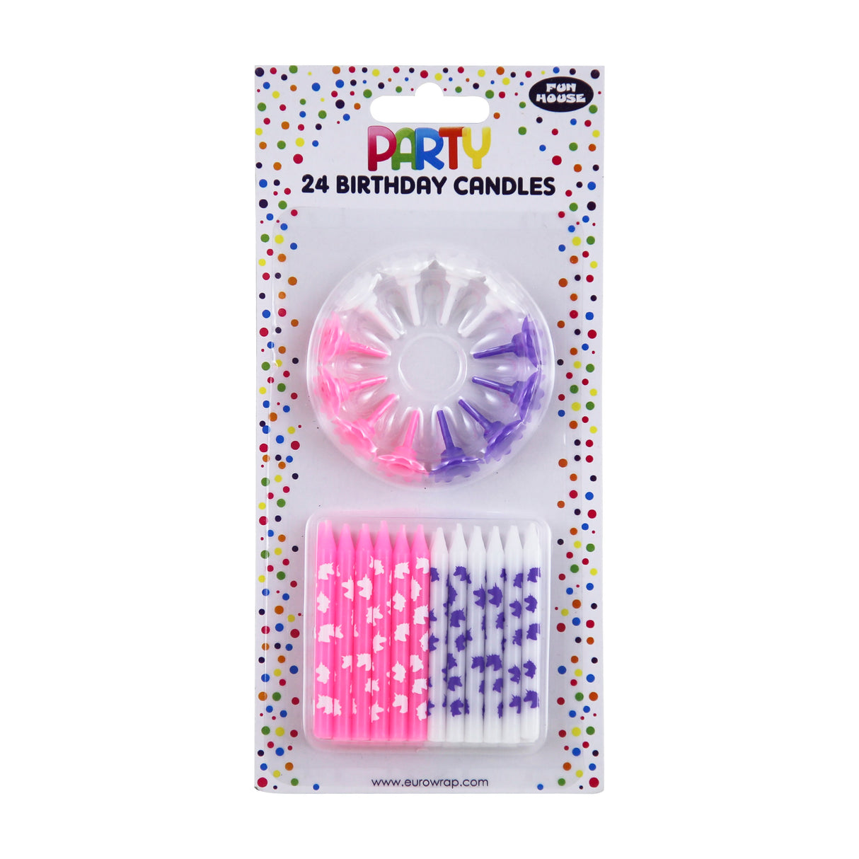 BIRTHDAY CANDLES UNICORN 25PK (33706-UC)