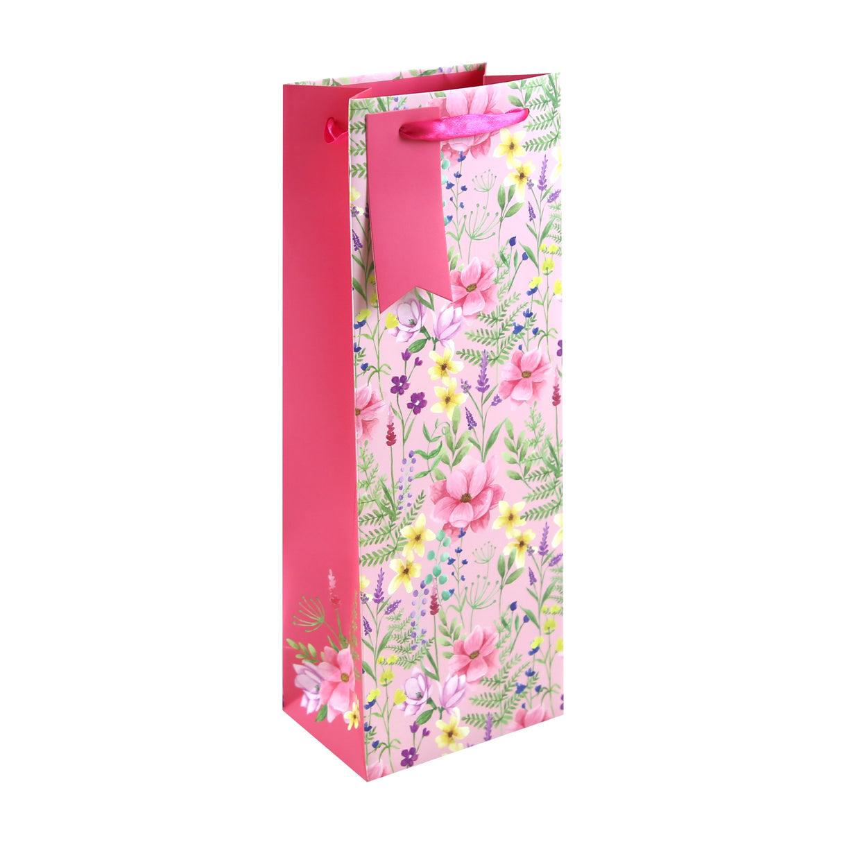 FLORAL BOTTLE GIFT BAG (34819-4C)