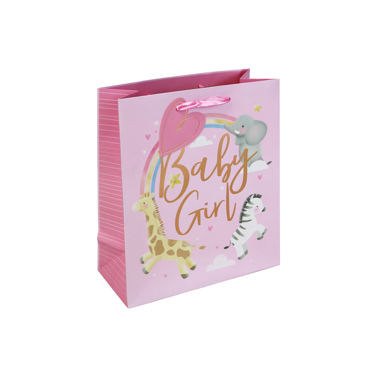 GIFT BAG FSC BABY GIRL MED (35386-3C)