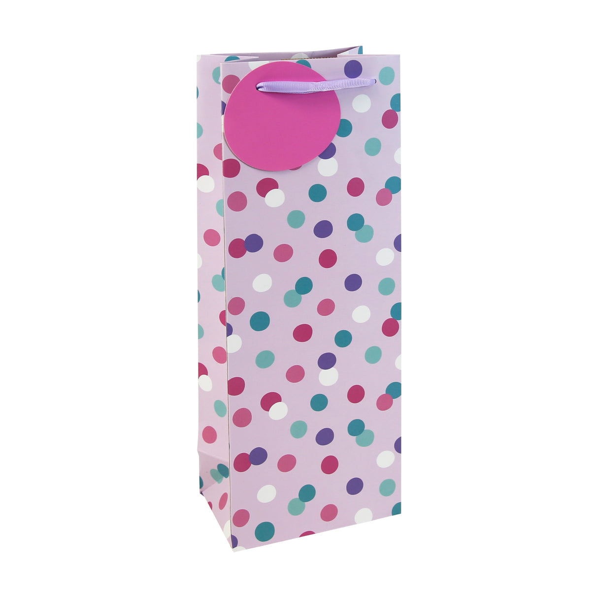 SPOTS FEM BOTTLE GIFT BAG (35434-4C)