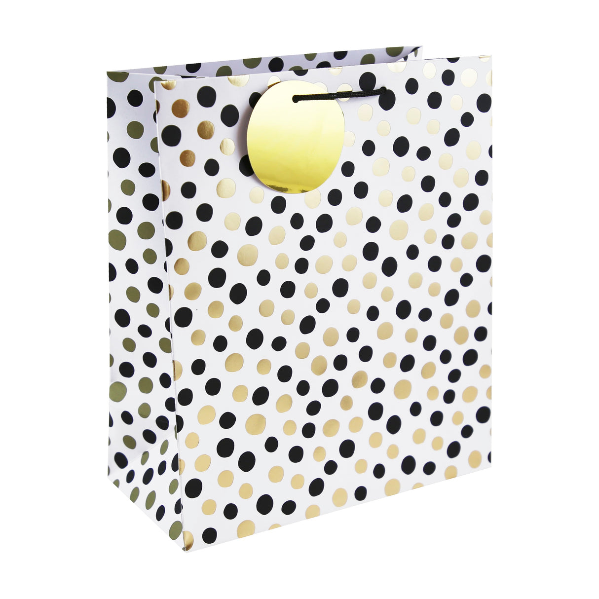 GIFT BAG MONO DOTS LARGE (35471-2C)