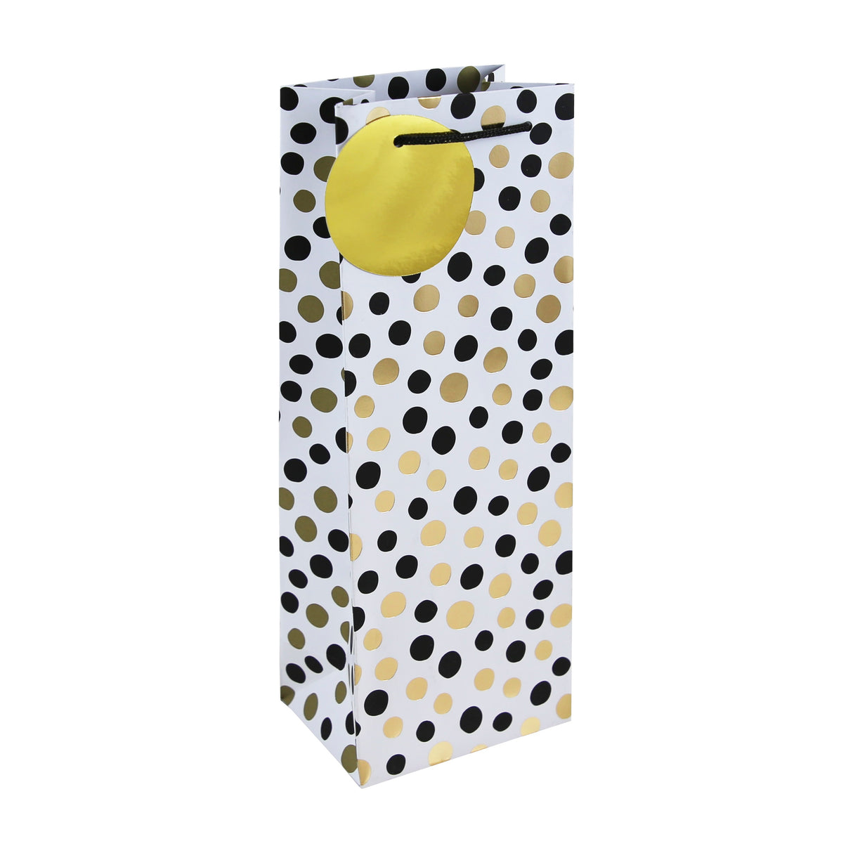 GIFT BAG MONO DOTS BOTTLE BAG (35471-4C)