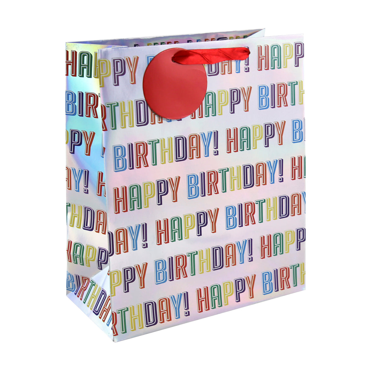 GIFT BAG HOLOGRAPH BIRTHDAY L (35486-2C)