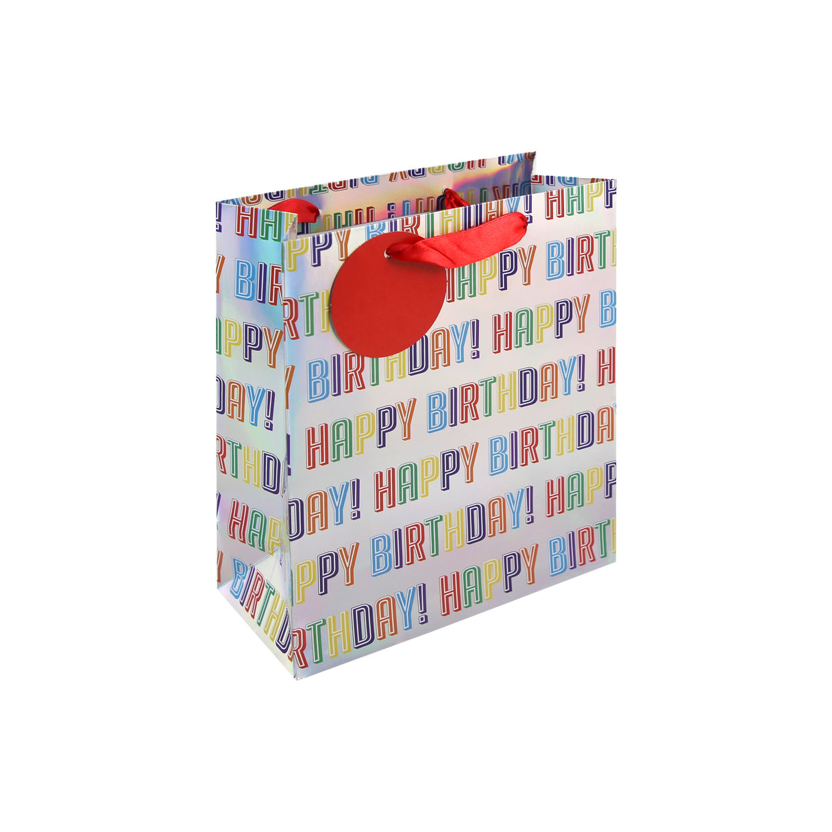 GIFT BAG HOLOGRAPH BIRTHDAY M (35486-3C)