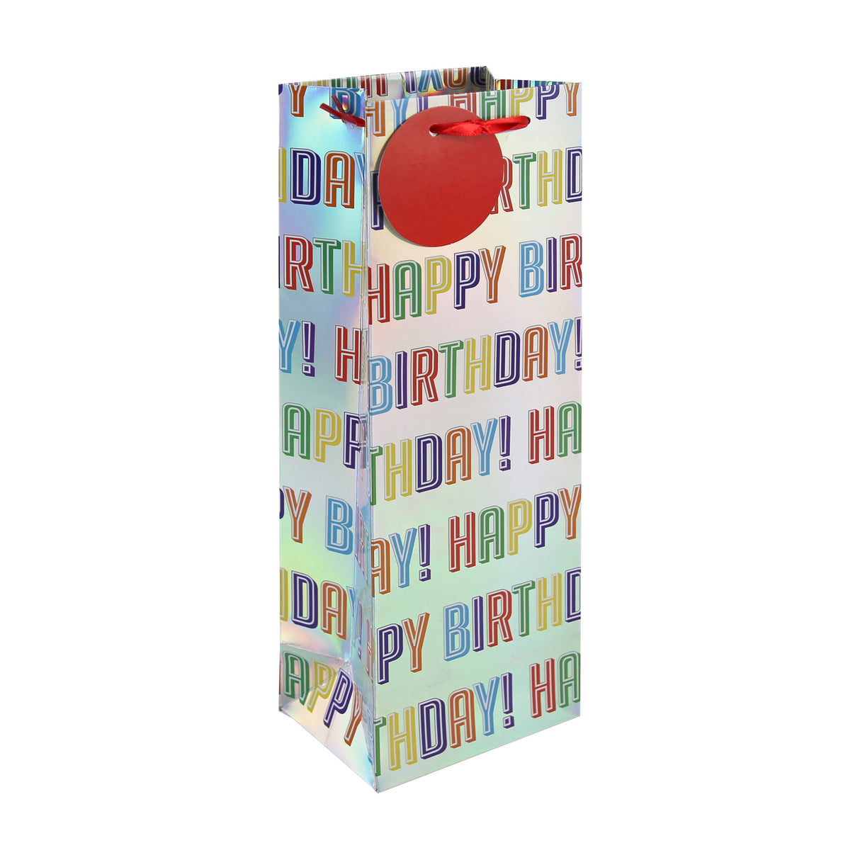 GIFT BAG HOLO BIRTHDAY BOTTLE (35486-4C)