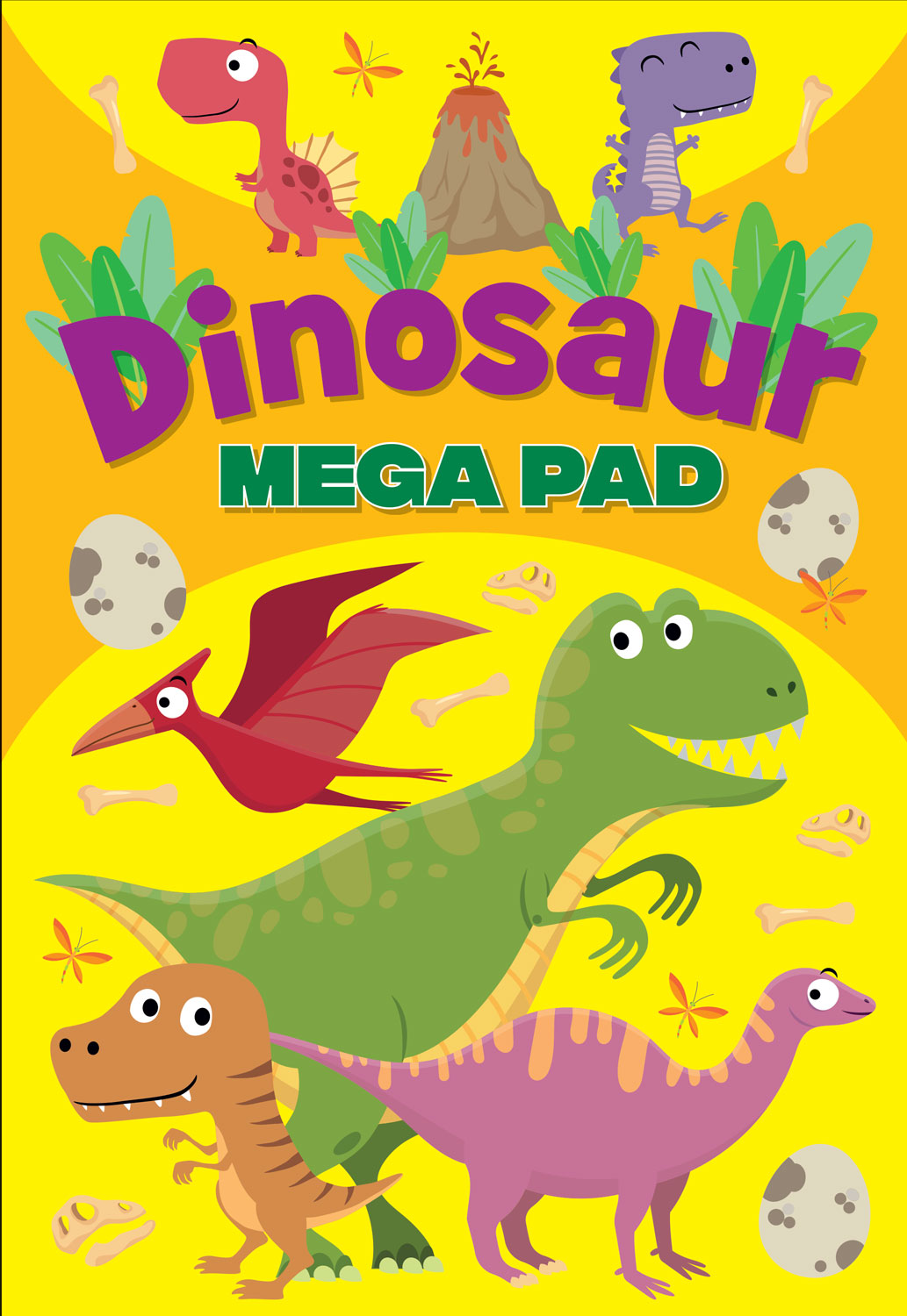 DINOSAUR MEGA PAD COLOUR BK (3671/DISU)