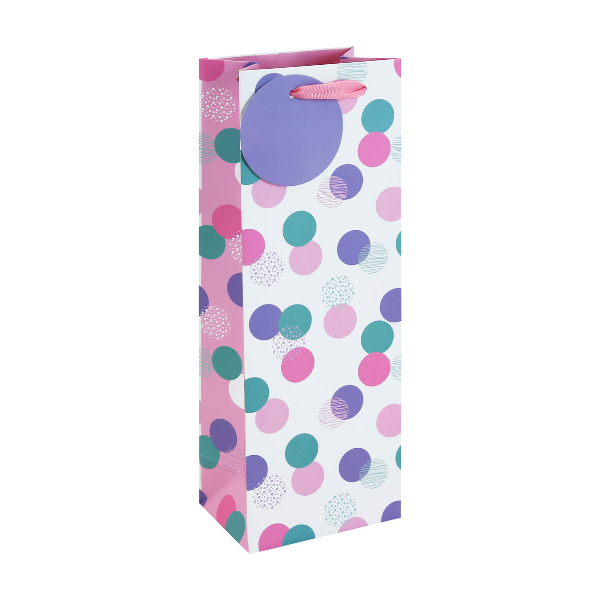 GIFT BAG FEMALE SPOTS BOTTLE (36986-4C)