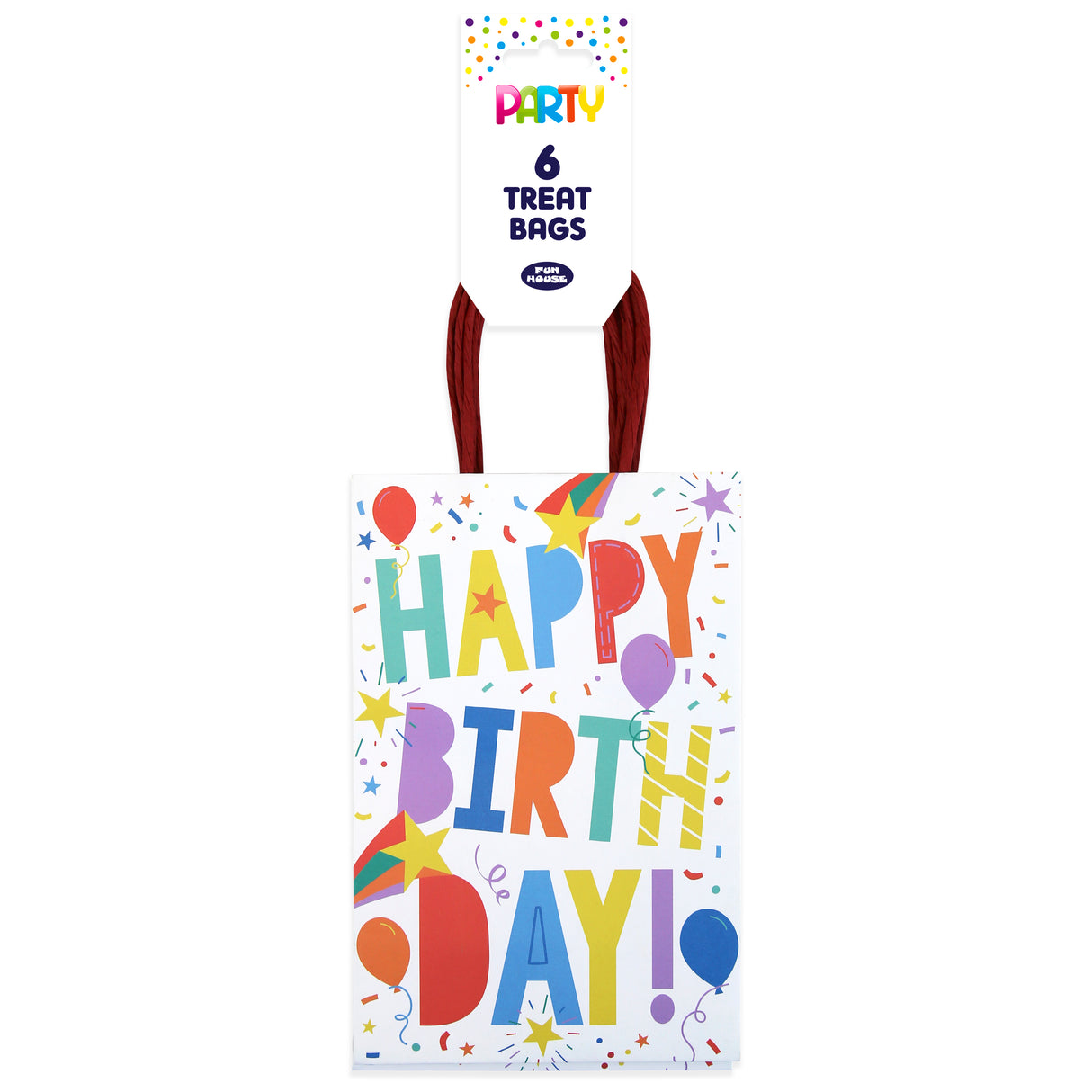 PARTY BAGS 6PK BIRTHDAY (37220-BPBC)