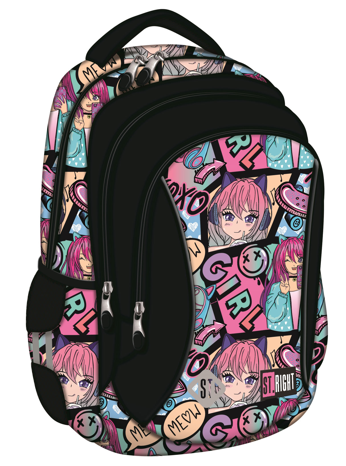 BACKPACK ST 15IN MANGA GIRL (BP26)