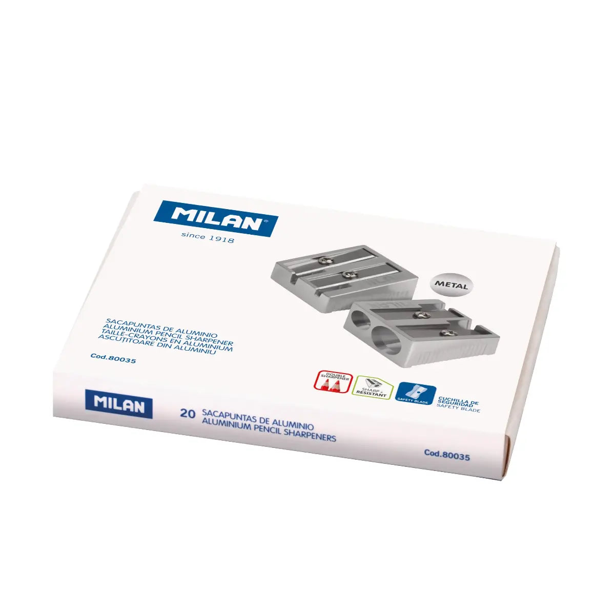MILAN DOUBLE AL SHAPENER BOX 20 (80035)