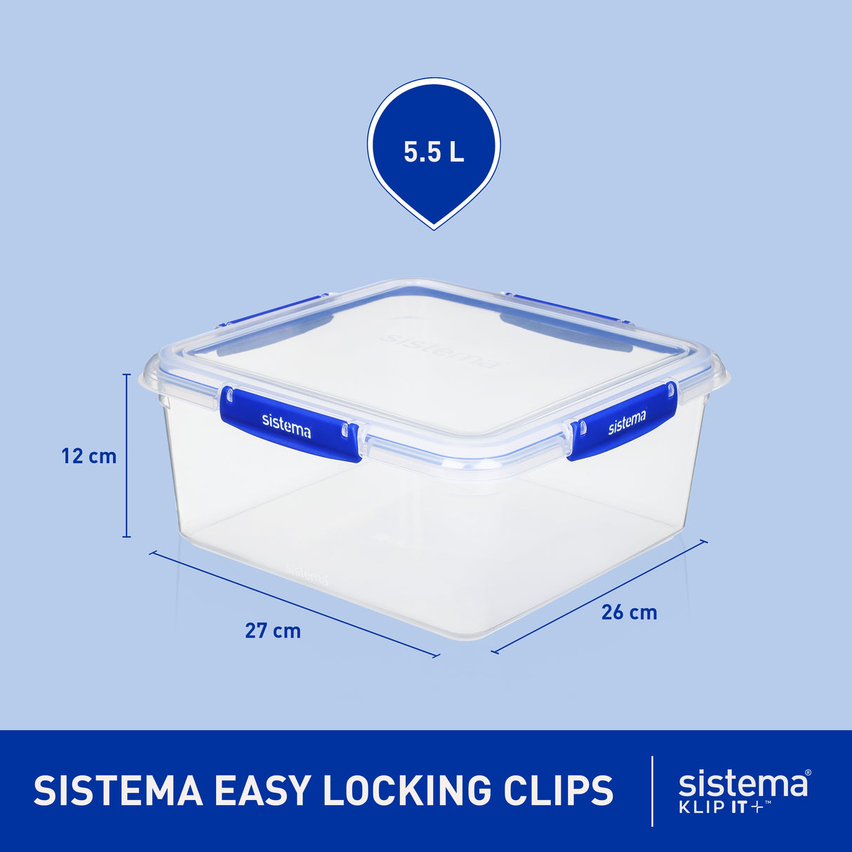SISTEMA 5.5L LUNCH BOX (881850)