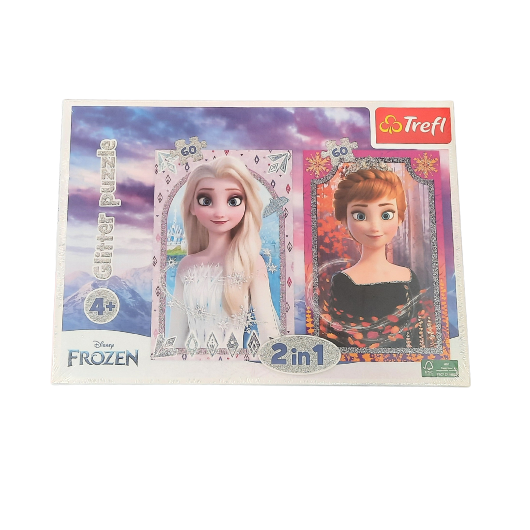 TREFL 2IN1 GLITTER JIGSAW FROZEN (93145)