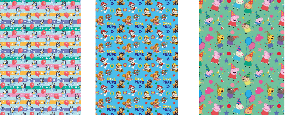 GIFTWRAP 4M LICENCED JUNIOR DESIGNS (B1)