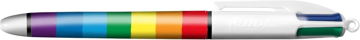 BIC 4 COLOUR PEN STRIPE TRIPLE PK (7016)