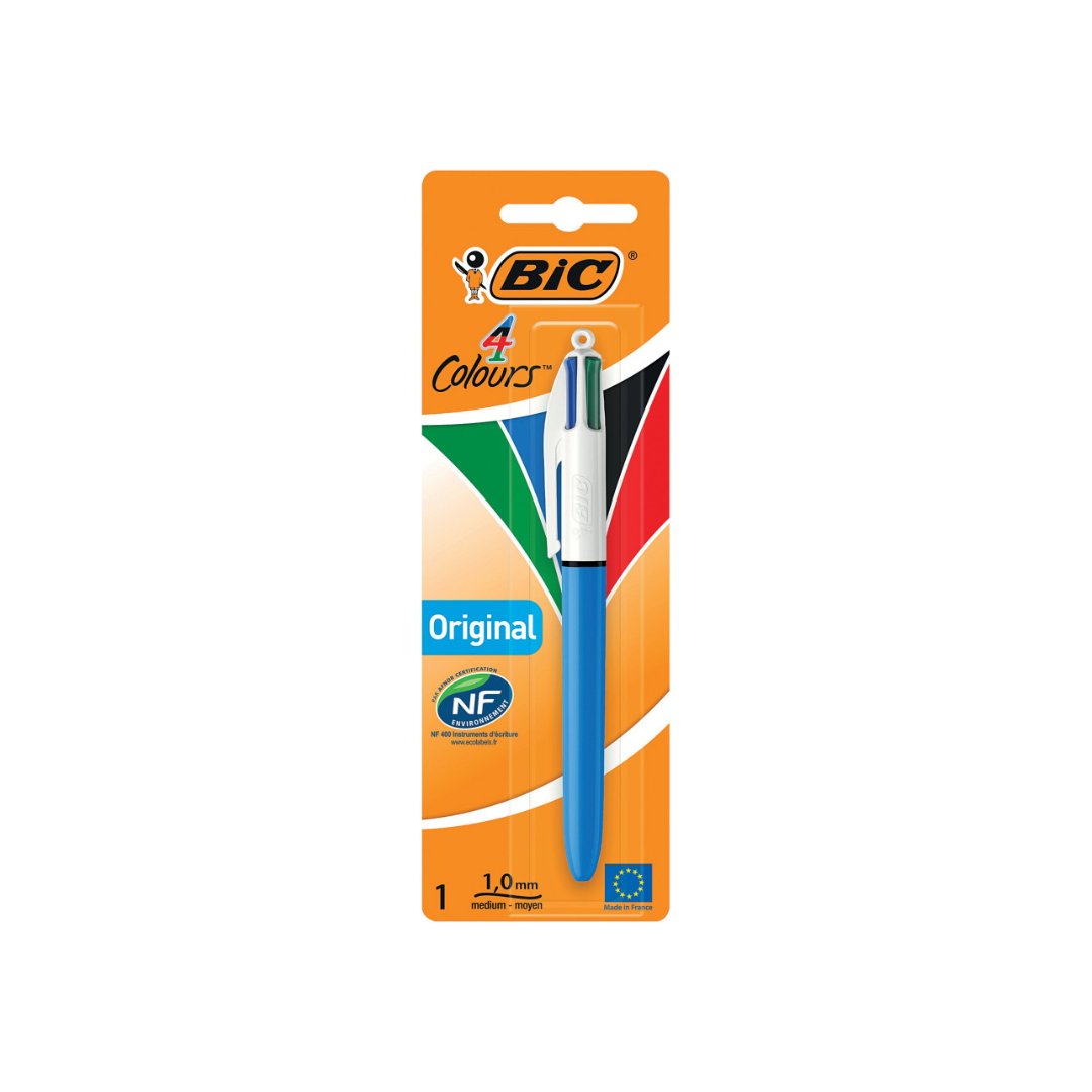 BIC 4 COLOUR MEDIUM PENS 10PK (8032232)
