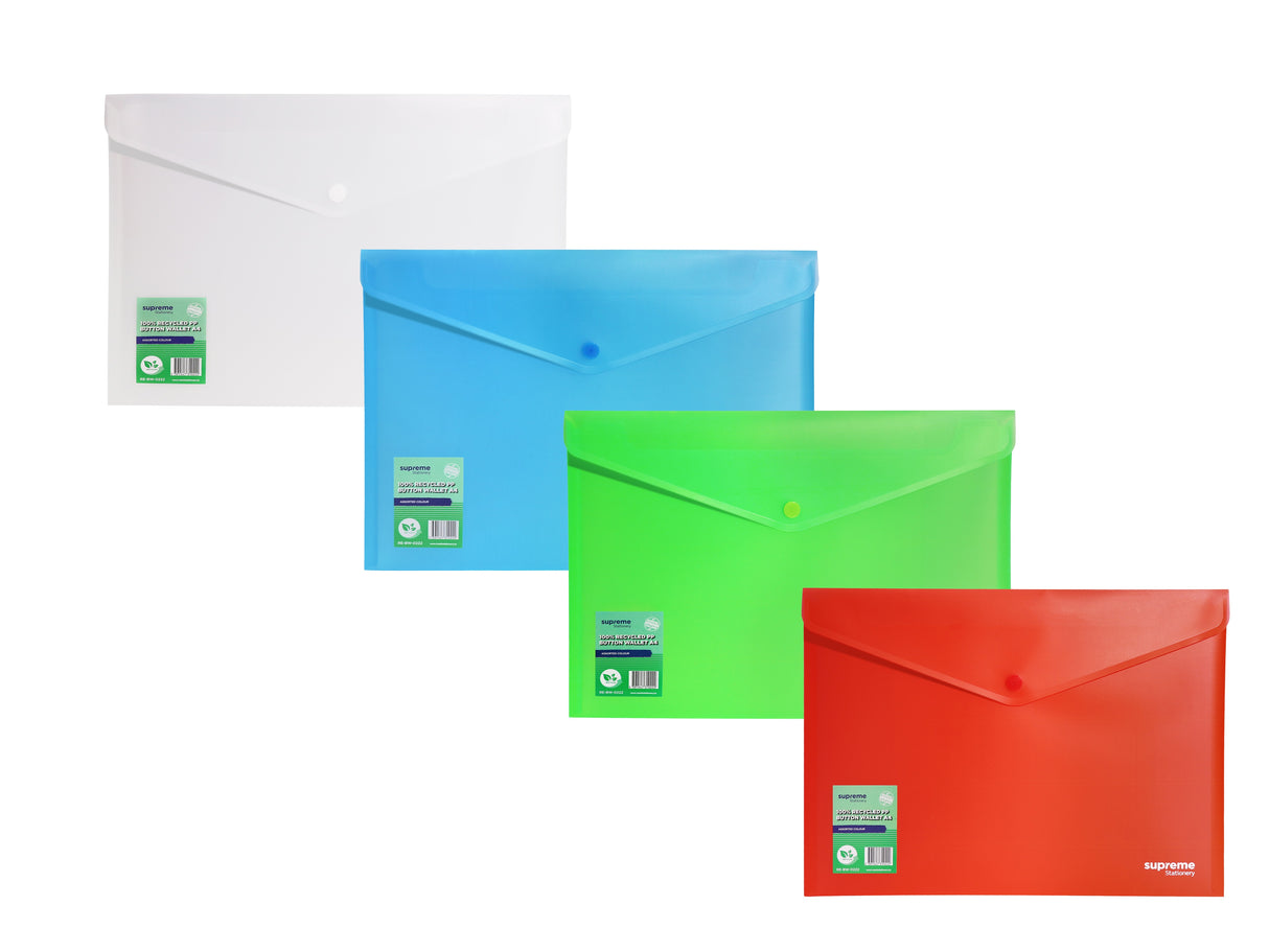 BUTTON WALLET RECYCLED A4 CDU (BW-0222)