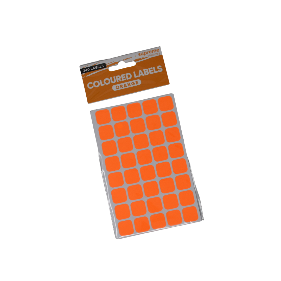 COLOUR LABELS ORANGE 95X145MM (LB-1458)