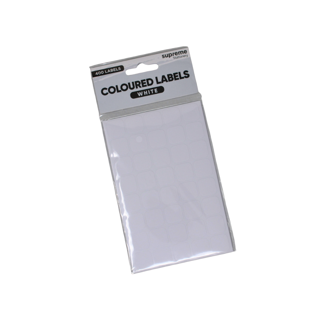 COLOUR LABELS WHITE 145X145MM (LB-1519)
