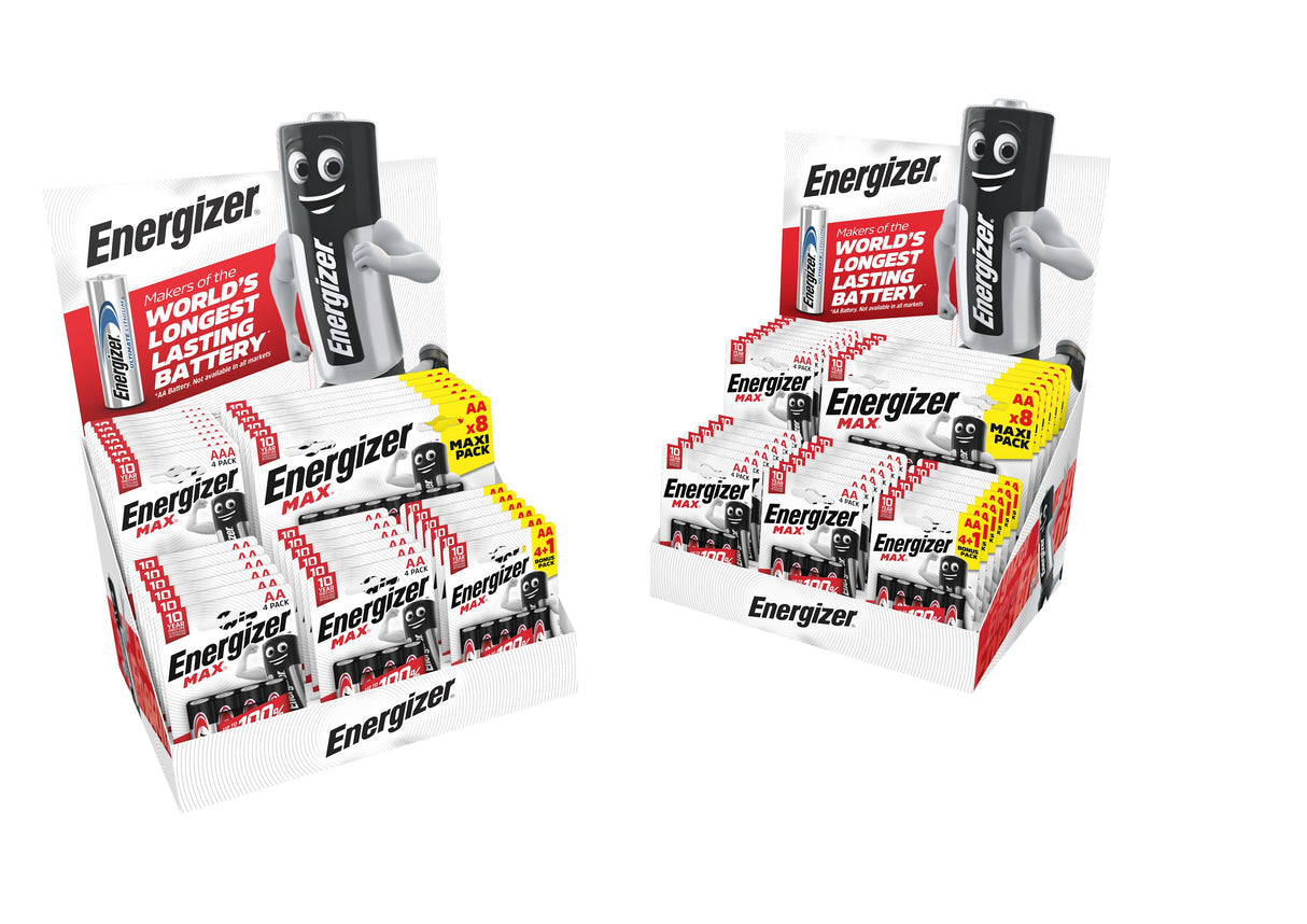 ENERGIZER MAX 32 PACKS ASORT SIZE CDU