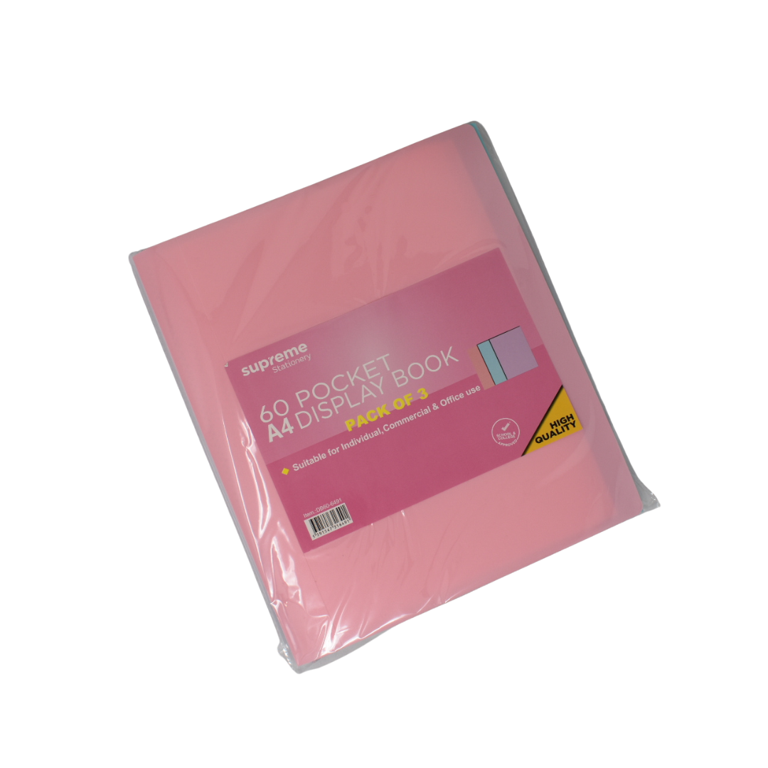 DISPLAY BOOK 60 POCKET 3PK G (DB60-6491)