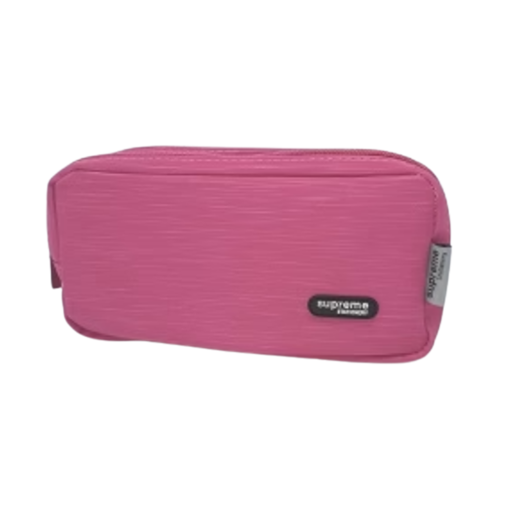 DOUBLE PENCIL CASE DARK PINK (PC-0131)